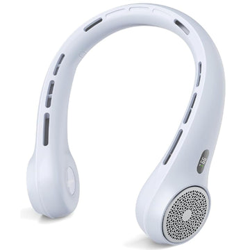 Ventilateur de cou 5w 3600mah 5V/1A 3 vitesses réglable éventail de cou avec affichage numérique ventilateur portable silencieux